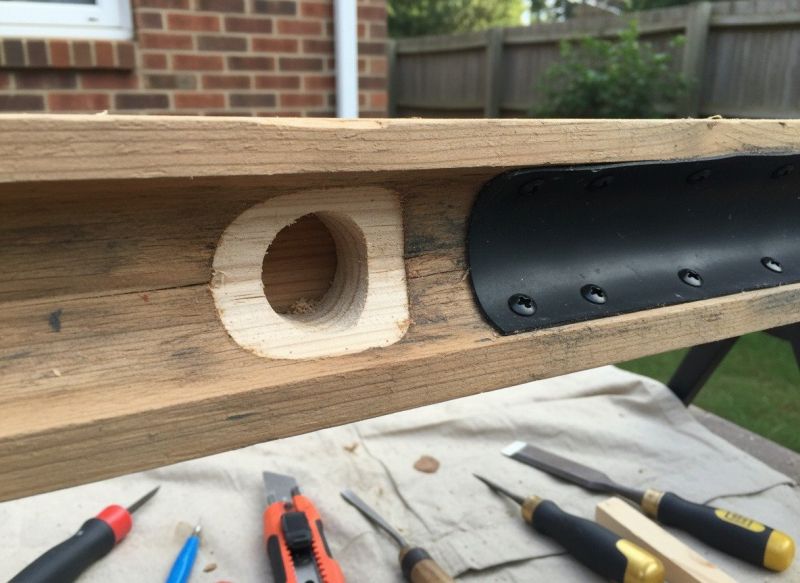 Wood Gutters Installation detail